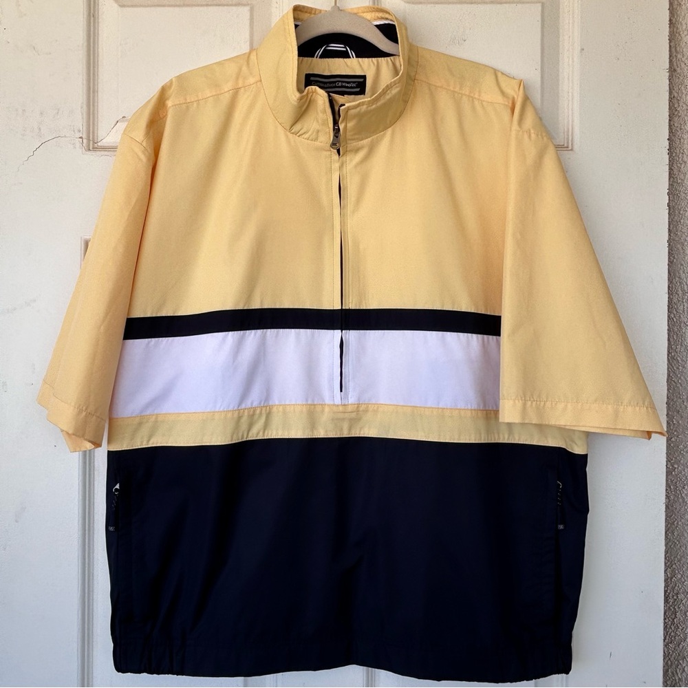 Cutter & Buck Men’s‎ Golf Windbreaker 1/2 Zip Short Sleeved Size Large